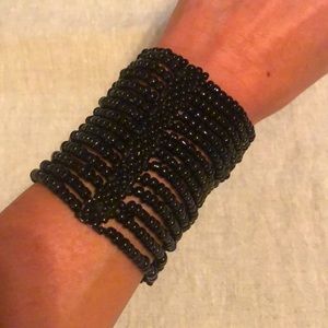 Glass Bead Stretch Bracelet